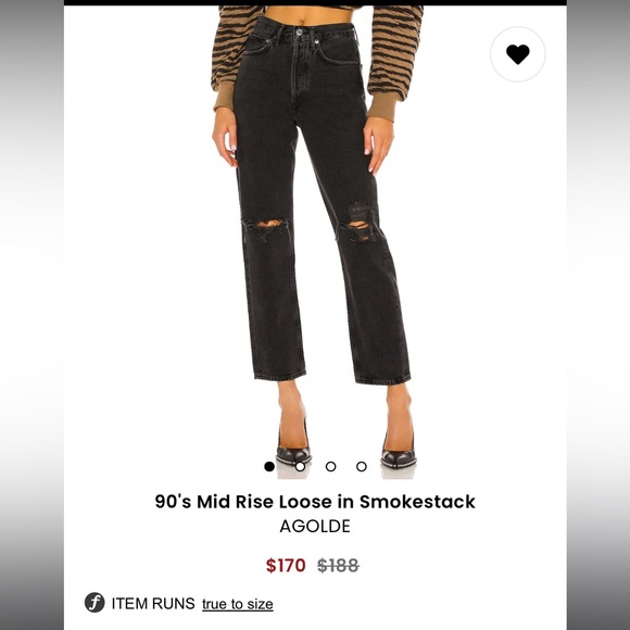 Agolde Denim - AGOLDE 90s mid rise loose in smokestack